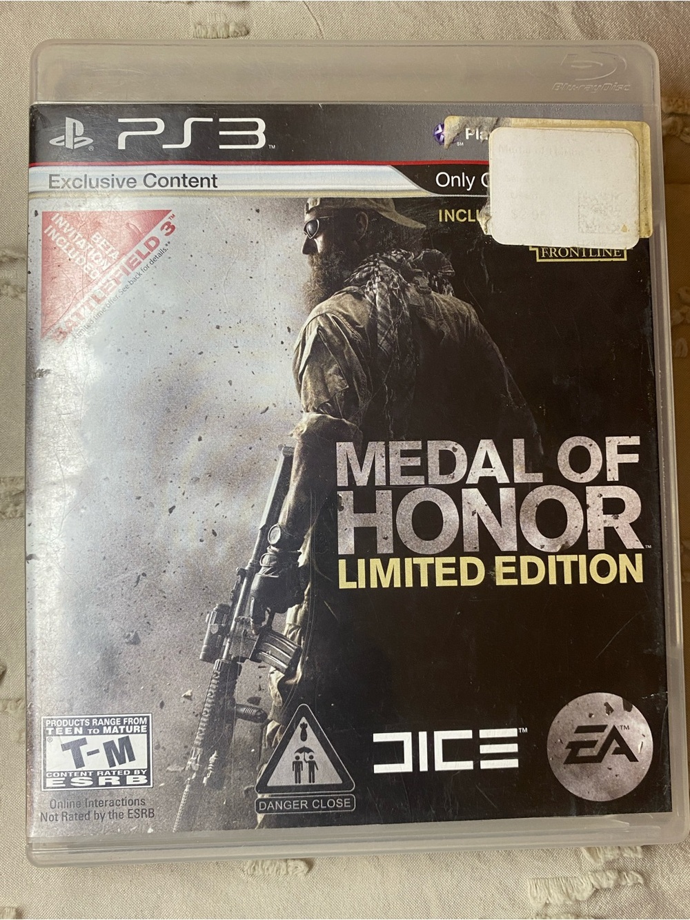 Sony PS3 Medal Of Honor Limited Edition CIB Tested